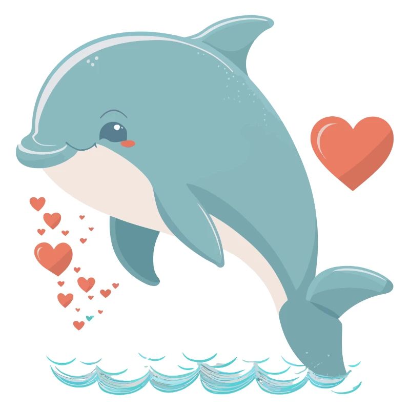 süßer Delfin