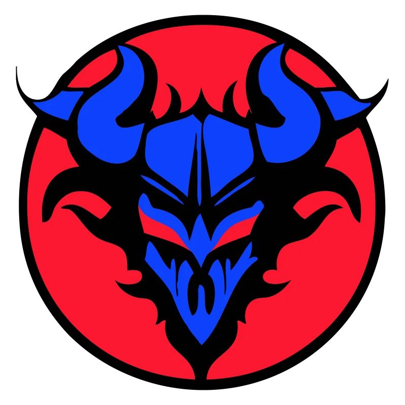 Dämonisch teuflisches Wappen