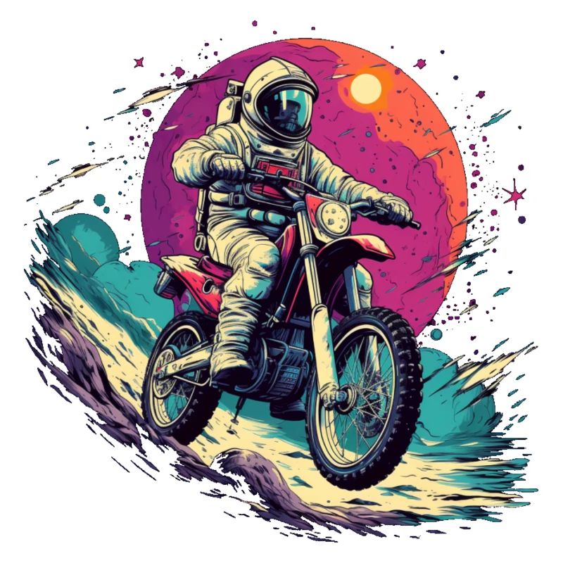 Moto-Cross Astronaut