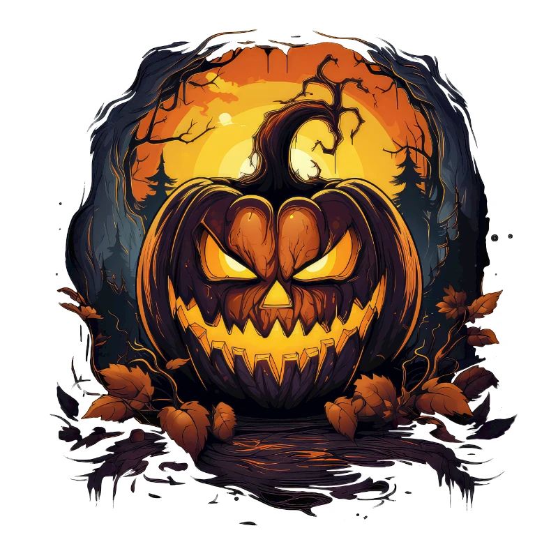 Halloween Grusliger Kürbis