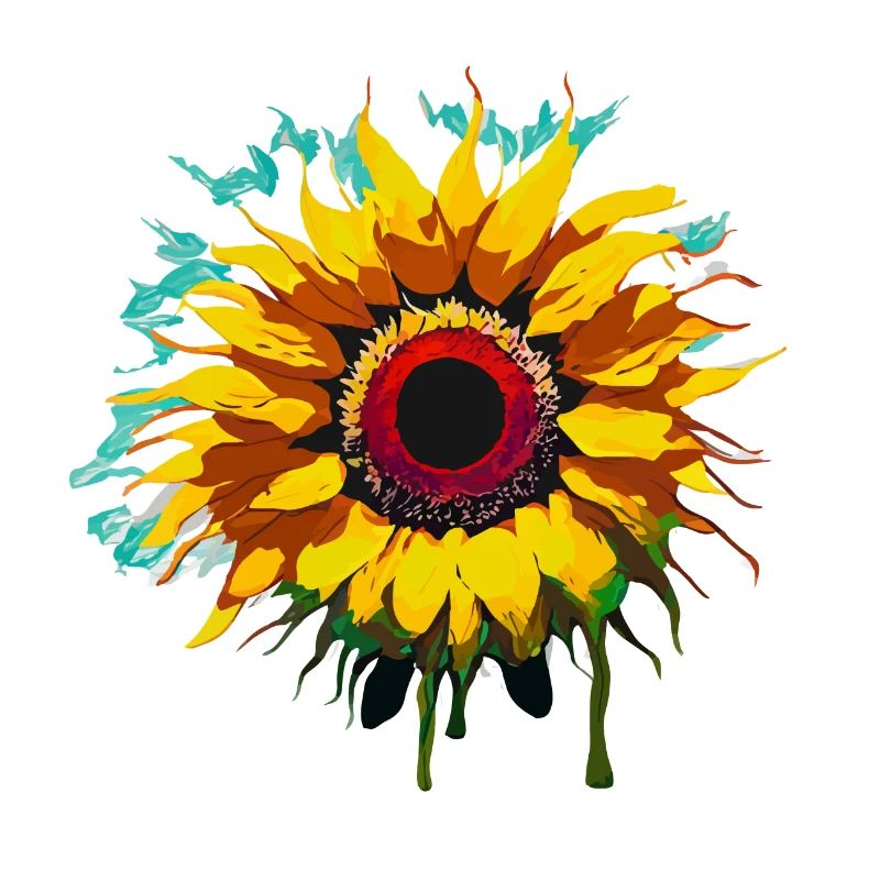Sonnenblumen-Malerei