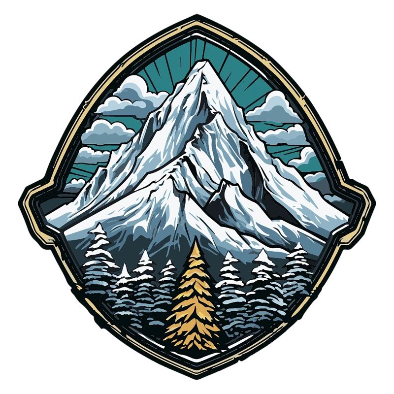 Berge Bergsteiger Symbol