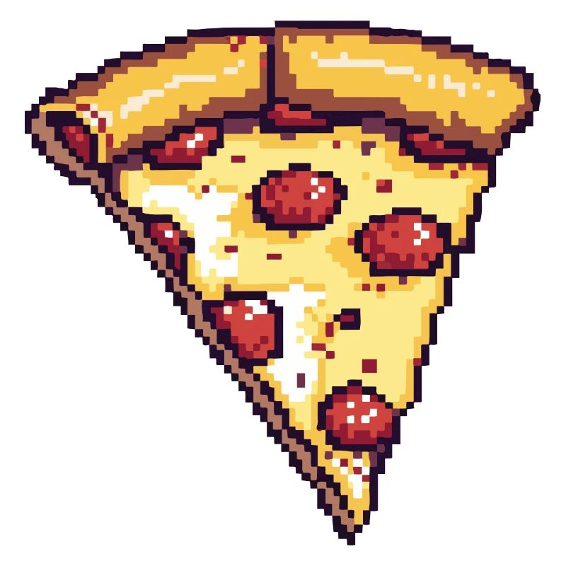 Pizza Pixel Symbol