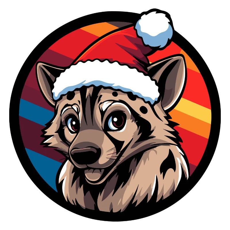 Hyäne Weihnachten Tier