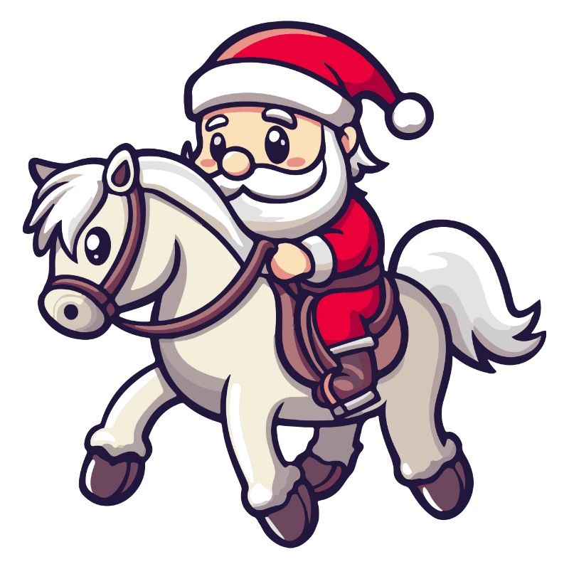 Pferd Weihnachtsmann