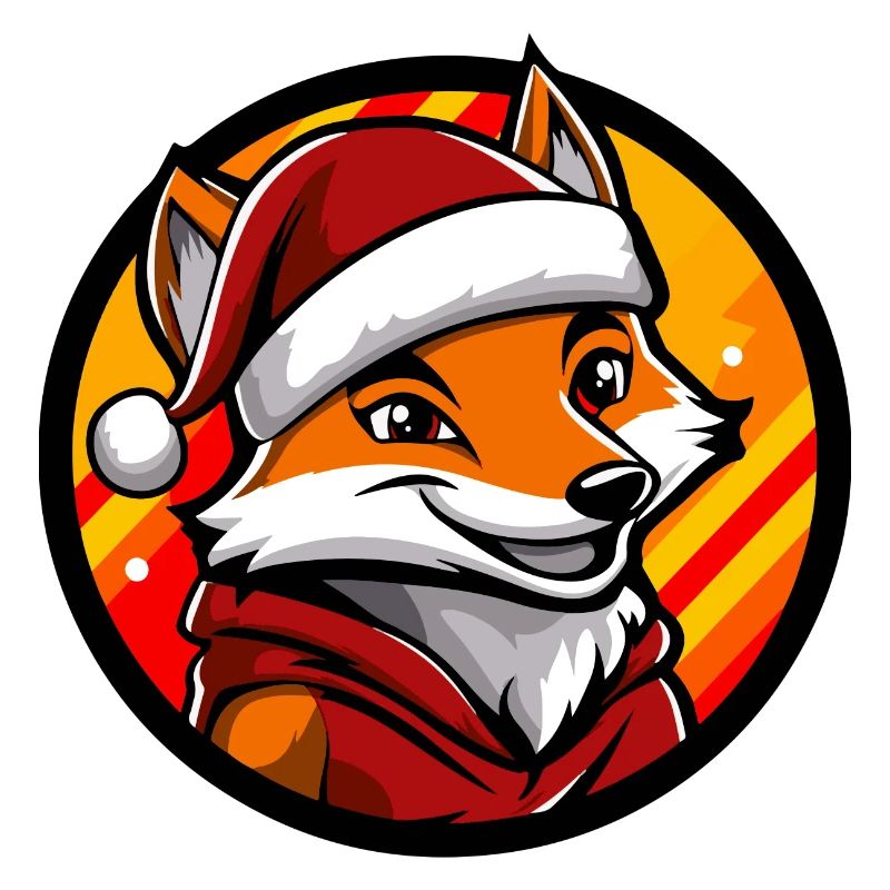 Fuchs Weihnachten X-Mas