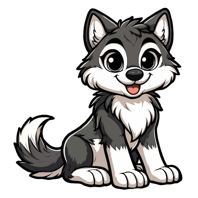 Mädchen-Wolf