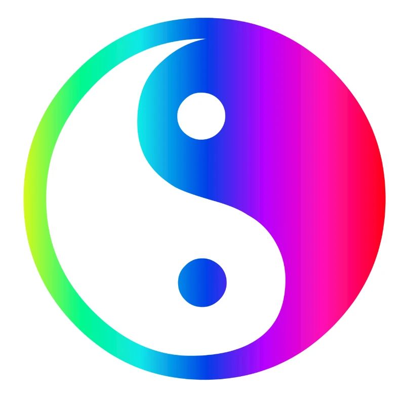 Regenbogen Ying Yang