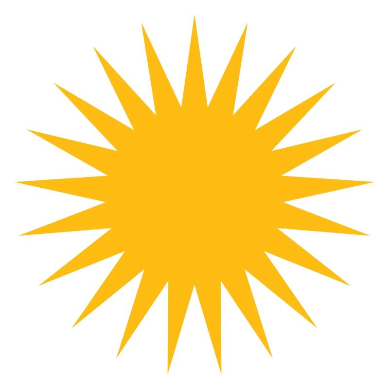 Kurdische Sonne Symbol