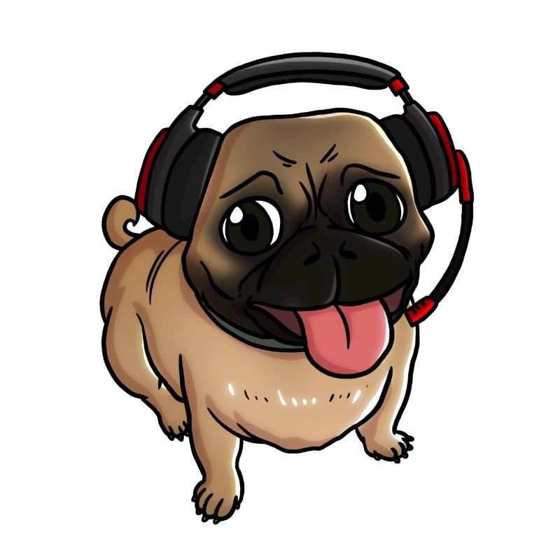 Gamer-Welpe