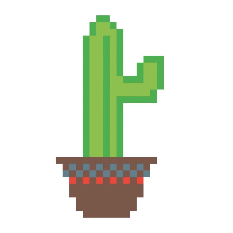 Kaktus Pixel Art