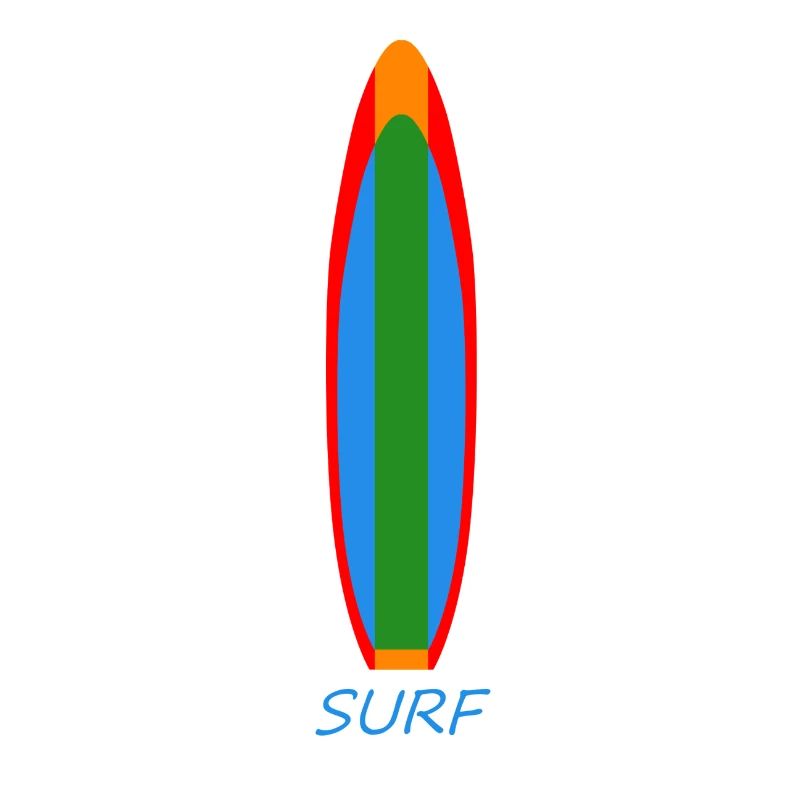 Surfshirt Surfboard
