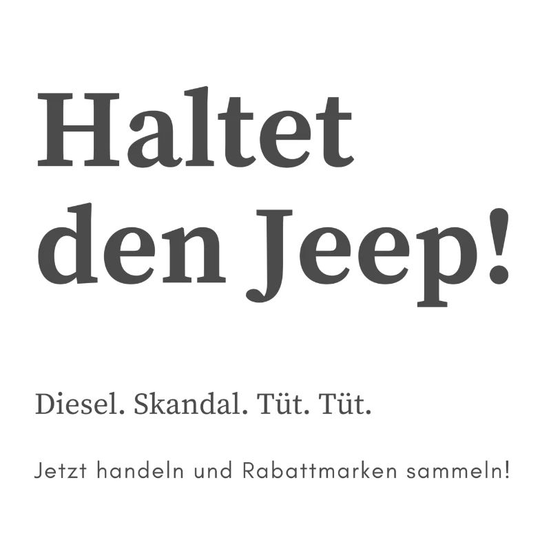 Haltet den Jeep!