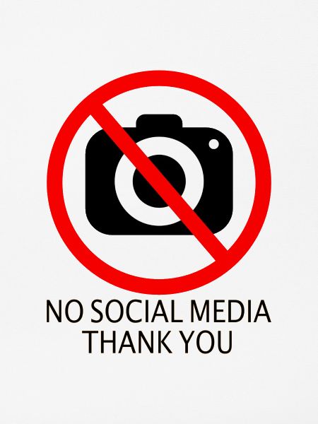 no social media