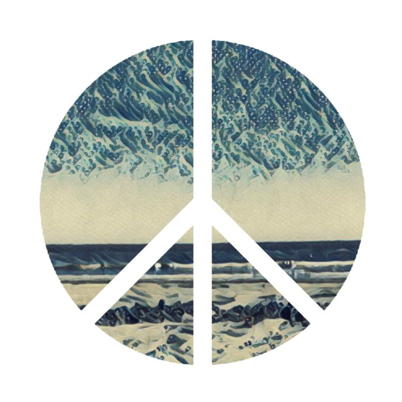 Peace Zeichen Ocean