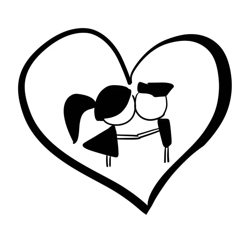 herz symbol liebespaar