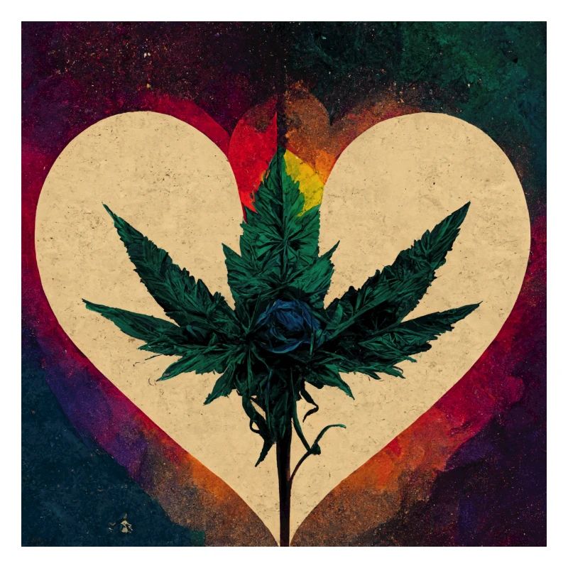 Cannabis Love Abstrakt