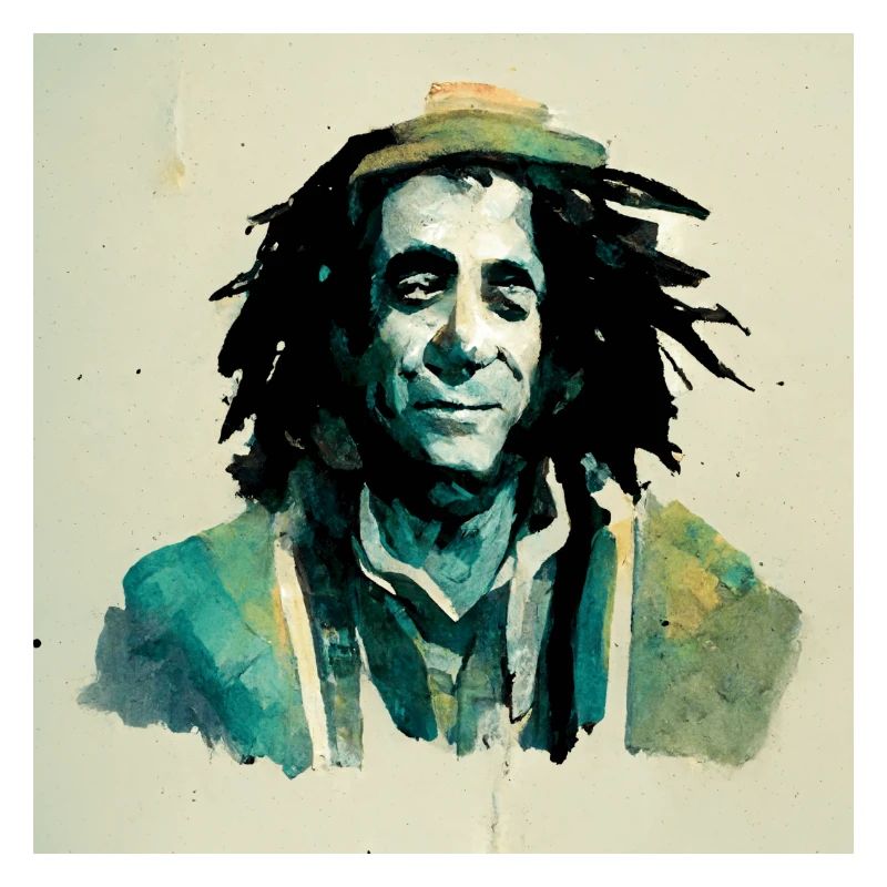 Rastafari-skizzenmalerei