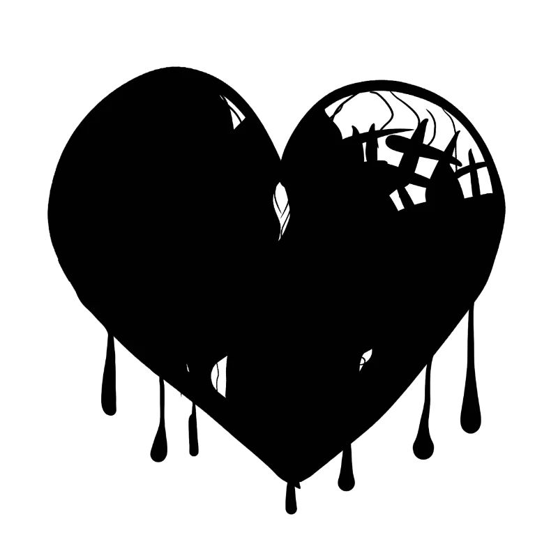herz symbol narben