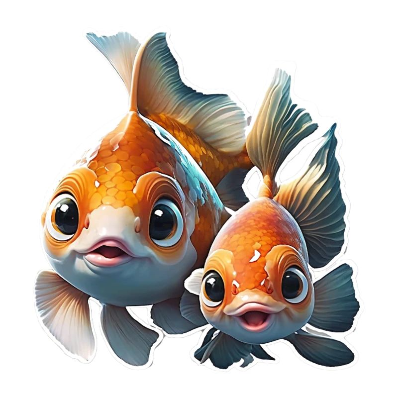 Niedliche Koi-Karpfen