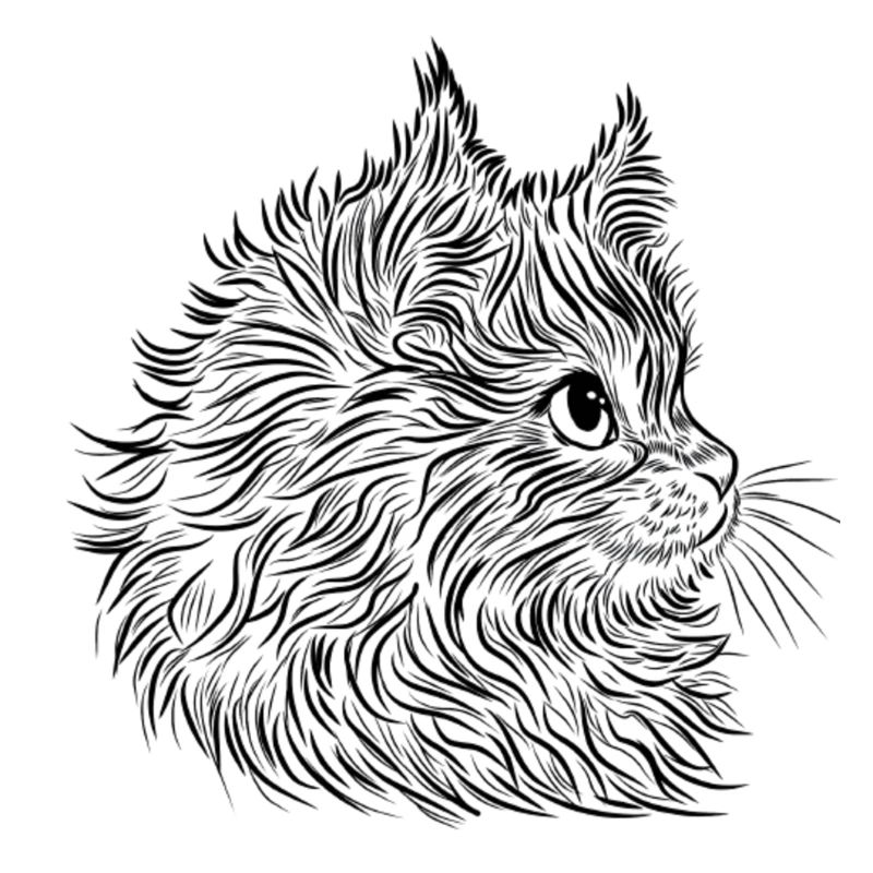 Katze lineart