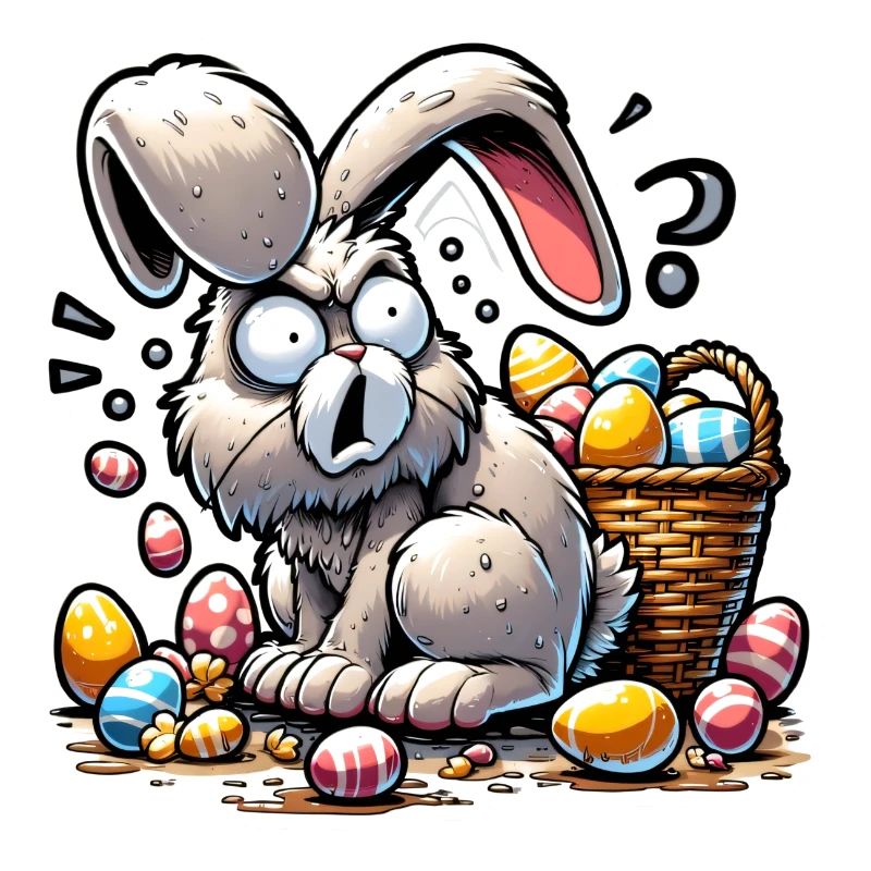 Osterhase gestresst