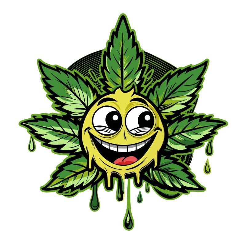 smiling cannabis