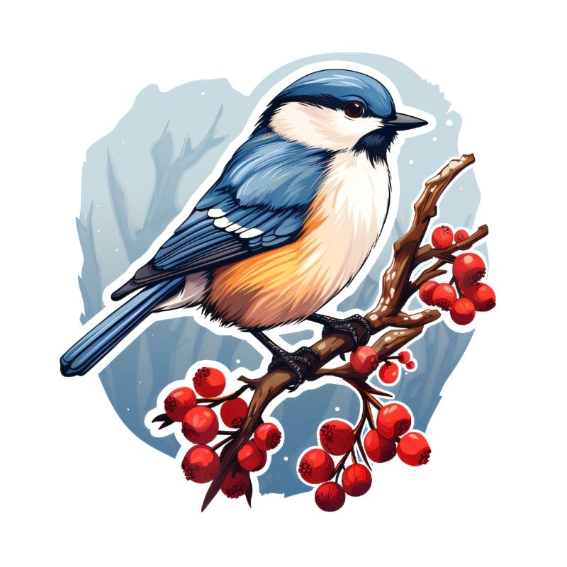 Tannenmeise im Winter