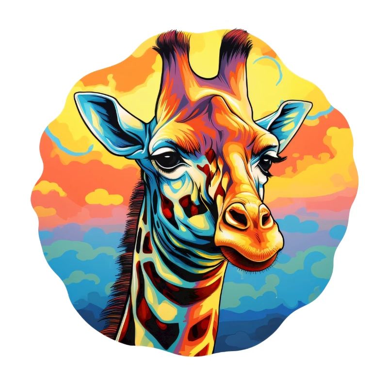Giraffenkopf psychedelisch