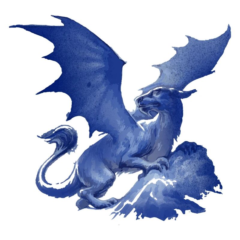 drache ,blau,malerei,graffiti,aquarell