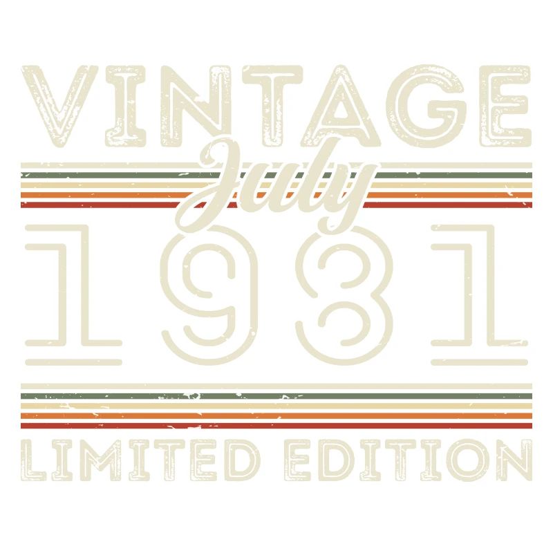 Juli 1981 Juli Geburtstagsgeschenk Juli 1981