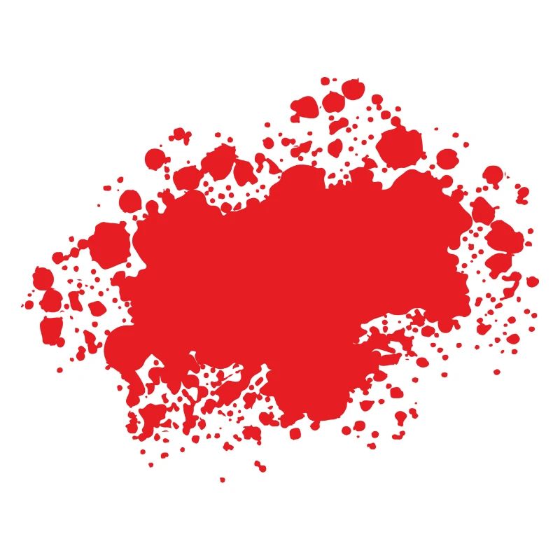 Farbklecks Klecks Farbspritzer Maler Geschenk rot