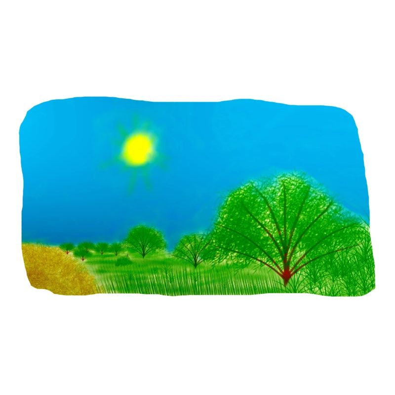 Bäume und Wiese