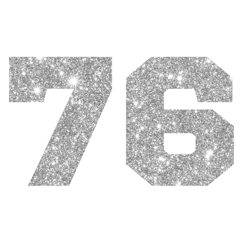 76 Silver Glitter - 76th Anniversary