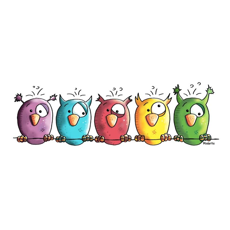 Funny Owls - Eule - Vogel