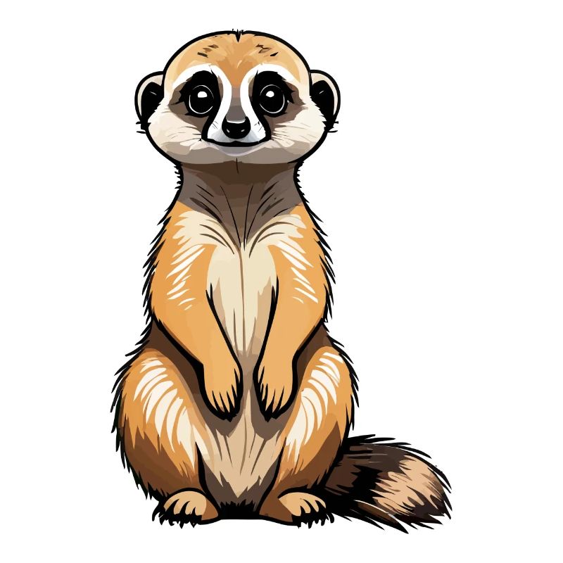 Erdmännchen Niedlich Illustration
