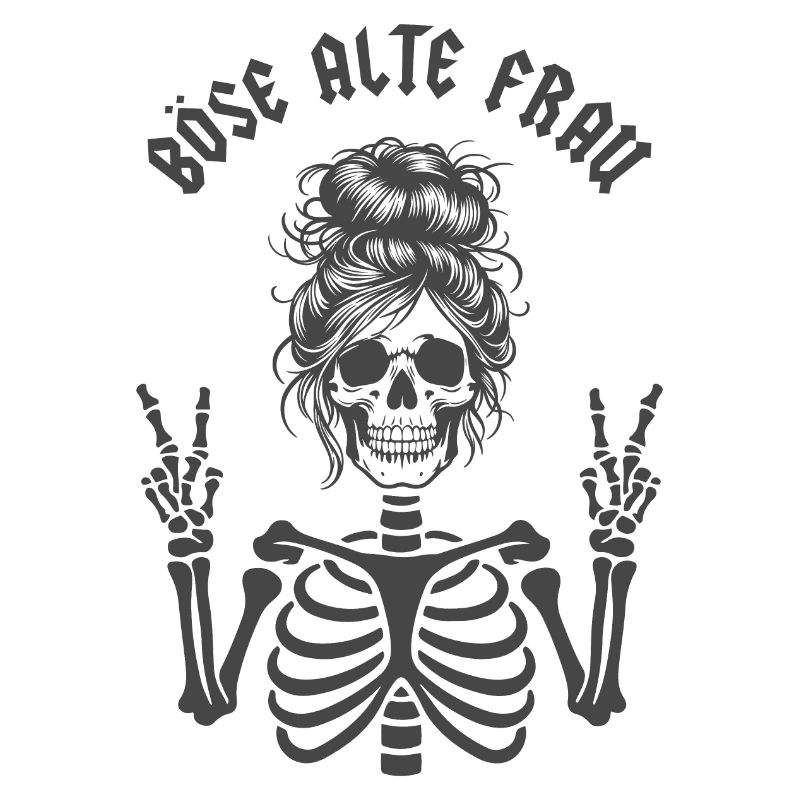 Böse alte Frau