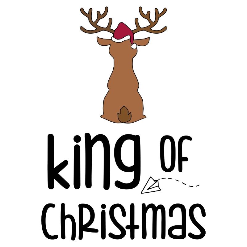 Hirsch mit Weihnachtsmütze