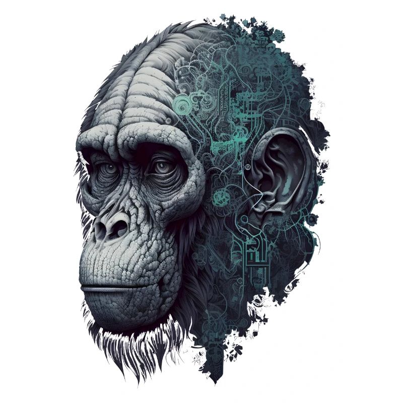 AI-controlled monkey