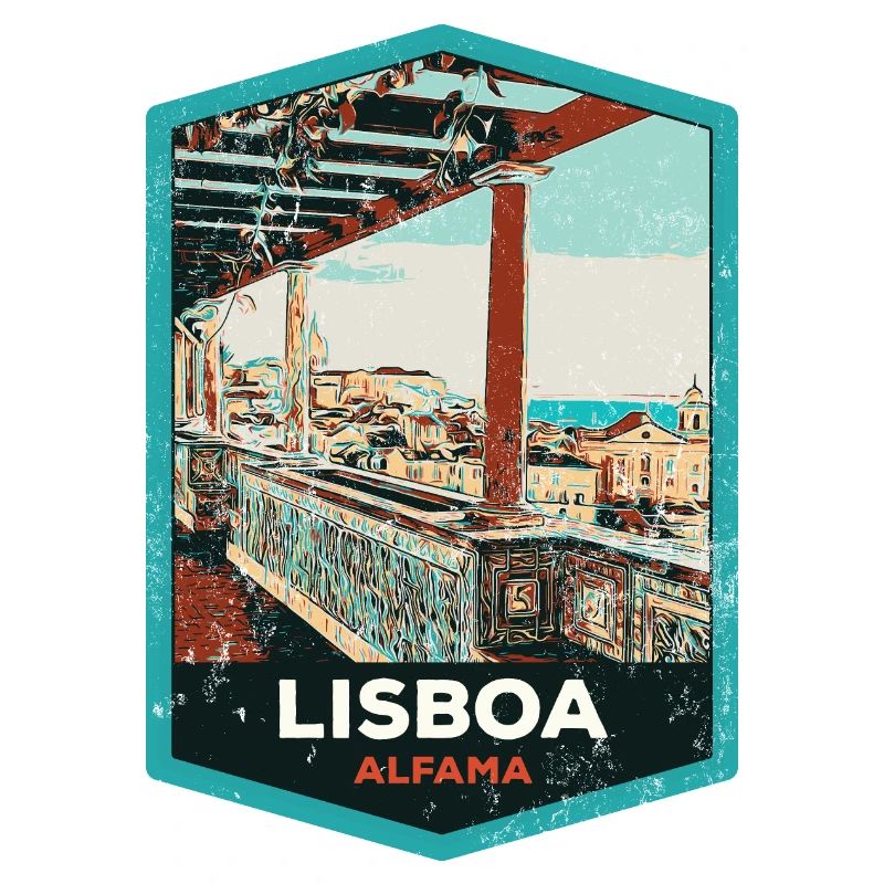 Illustration Alfama, Lissabon