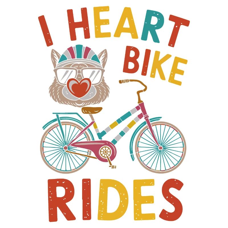 Herz Radfahren Illustration