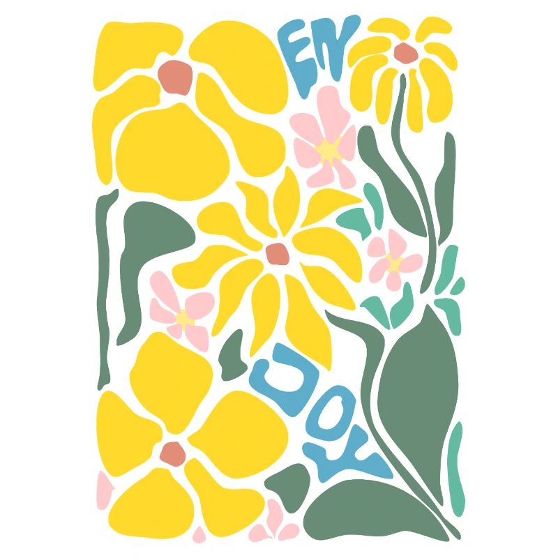 Gute Laune Blumen - gelb
