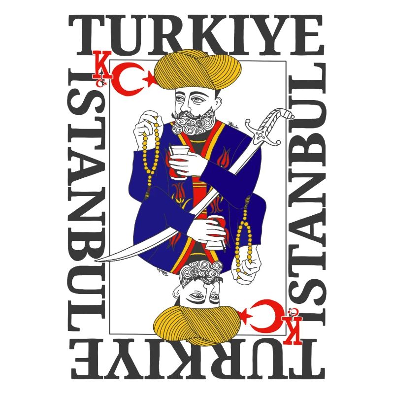 Sultan Ottoman Turkish Warrior King Card Modern Game