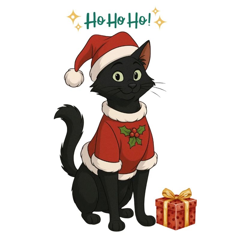 HoHoHo!! schwarze Katze