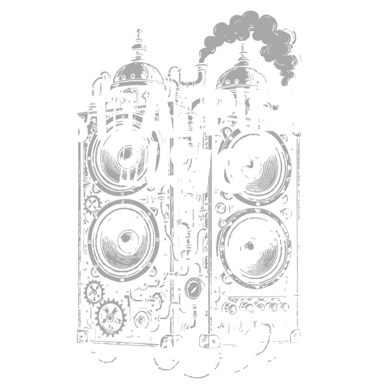Steampunk-Musiklautsprecher