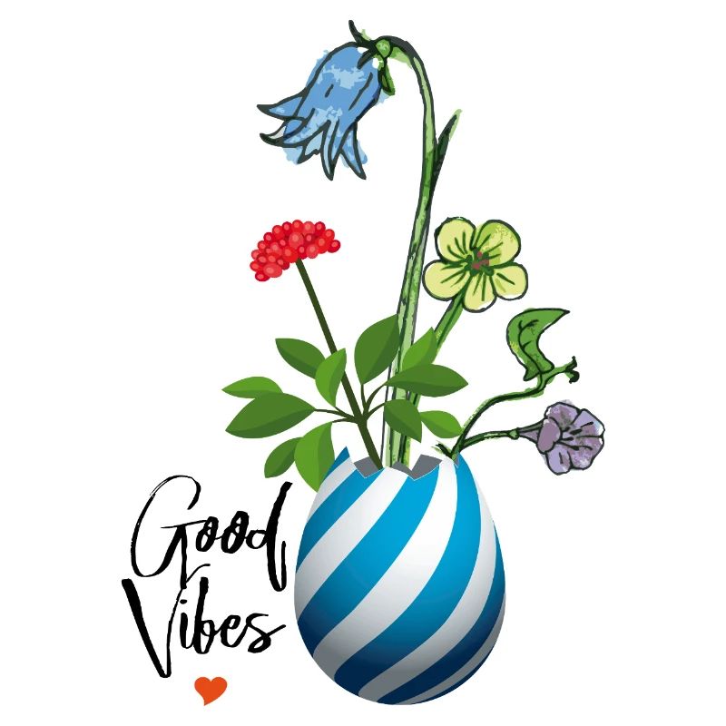 Vase mit Wildblumen