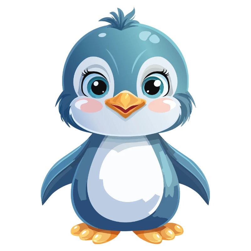 Zuckersüßer Pinguinaugenblick