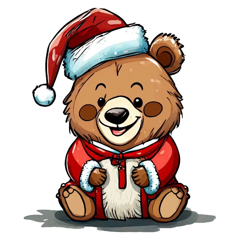 Kleiner Weihnachts-Teddybär