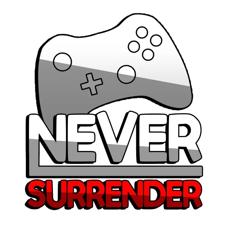 NEVER SURRENDER (Rot) + Controller - Gaming