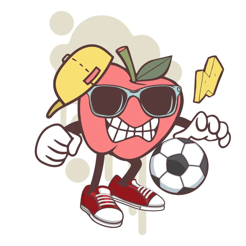 Fußball Apfel